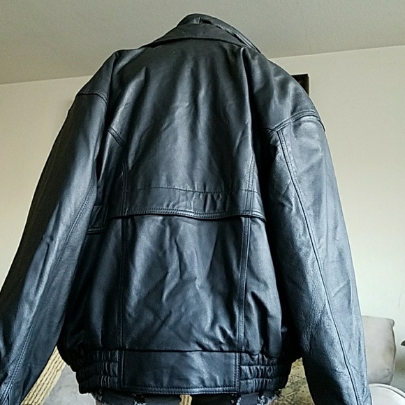MEN'S SCORPIO USA DOUBLE COLLAR LEATHER JACKET - Picture 5 of 8